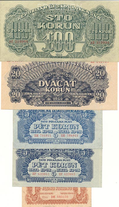Lot of banknotes (8 pcs) - back