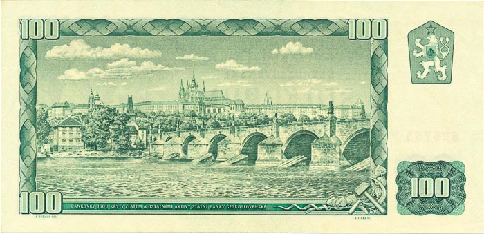 100 Koruna 1961 Z 79 - back
