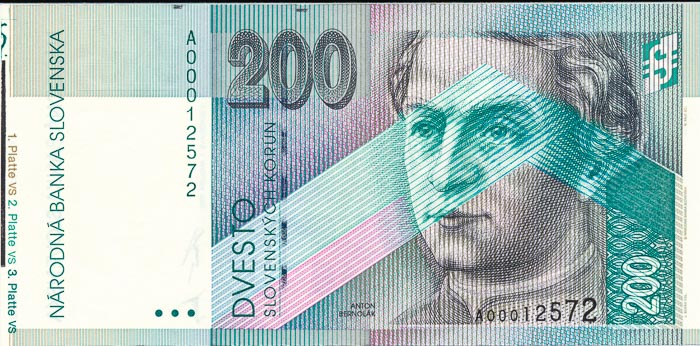 200 Koruna 1995 A - front
