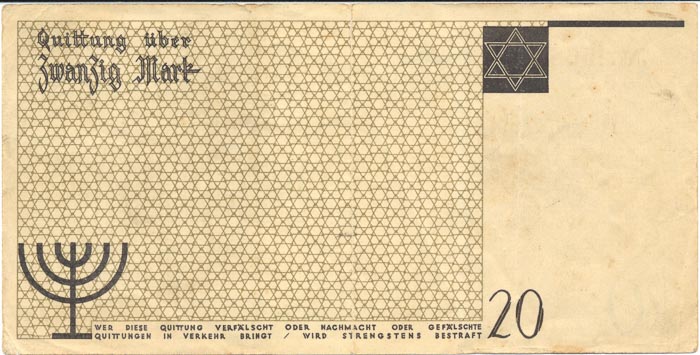 20 Mark 1940 - back