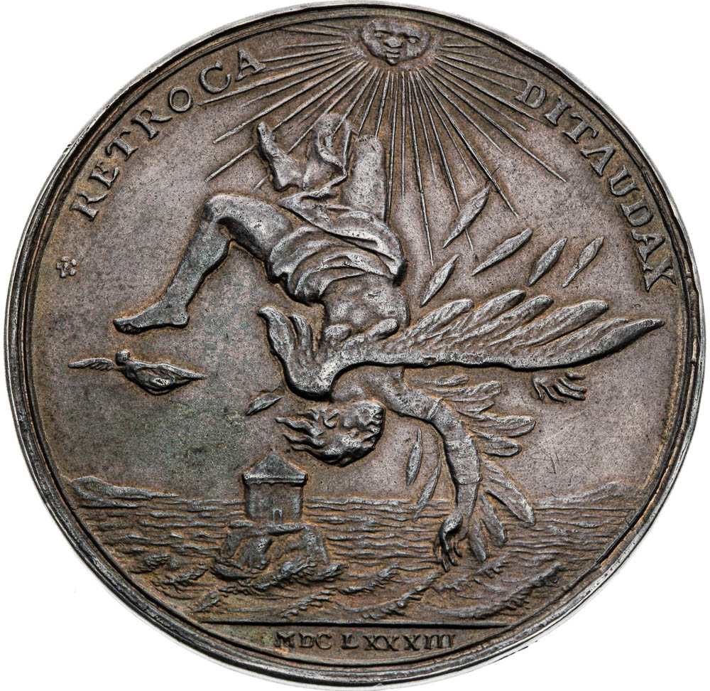 Silver medal 1683 - back