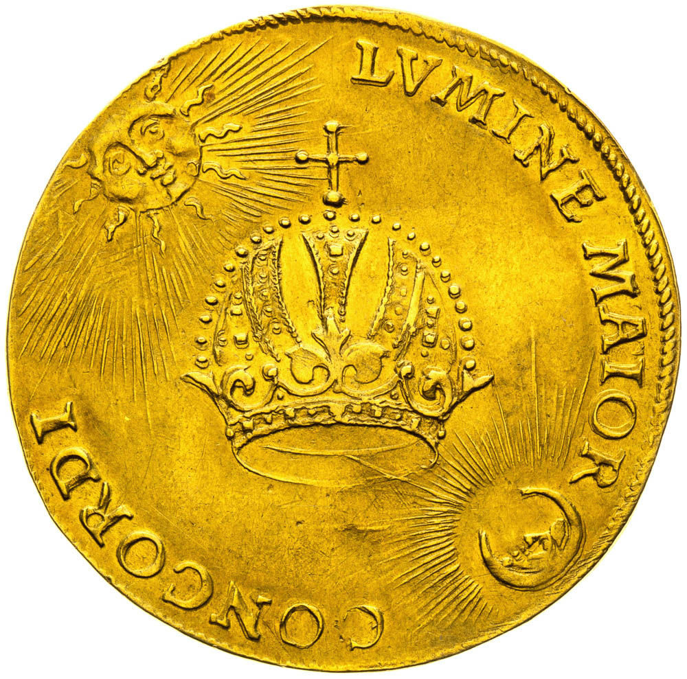 Gold token 1612 (2 Ducats) - back