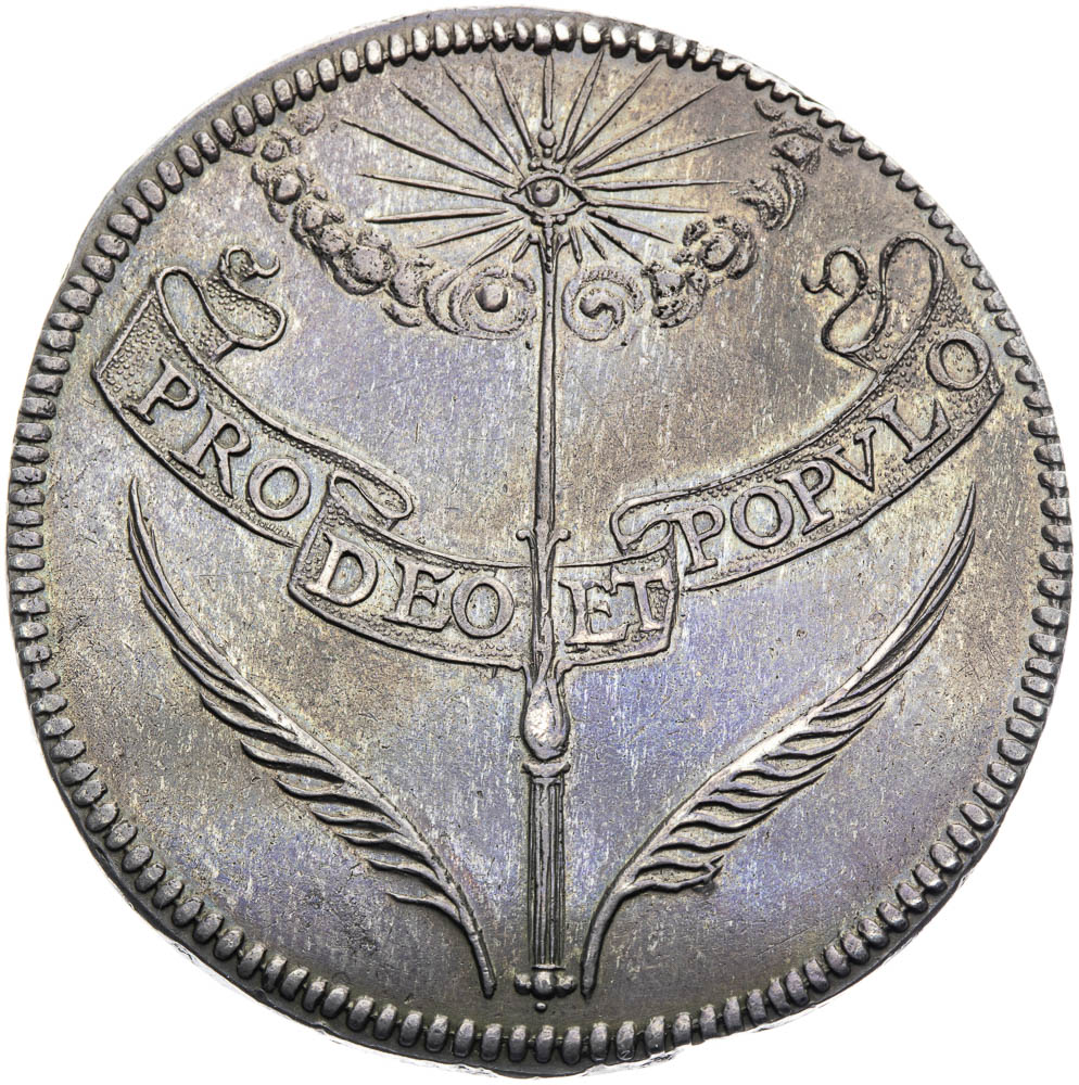 Silver medal 1653 (3/4 Thaler) - back
