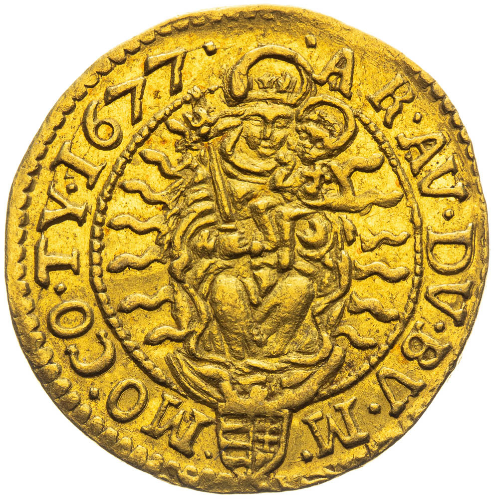 Ducat 1677 - back
