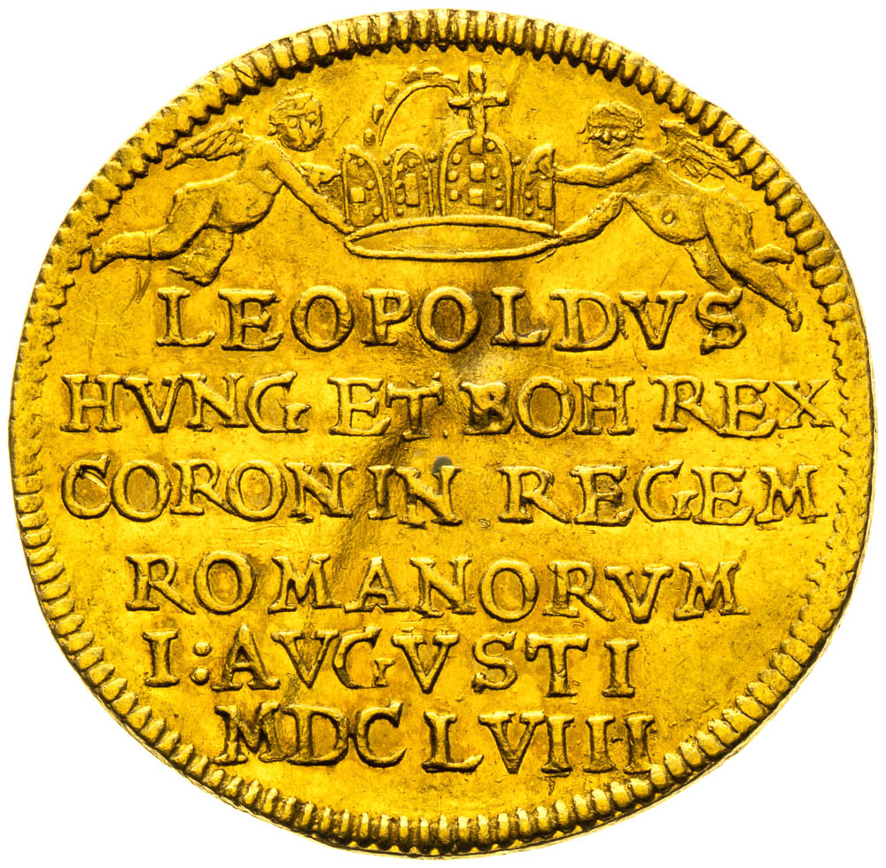 Gold token 1658 (Ducat) - front