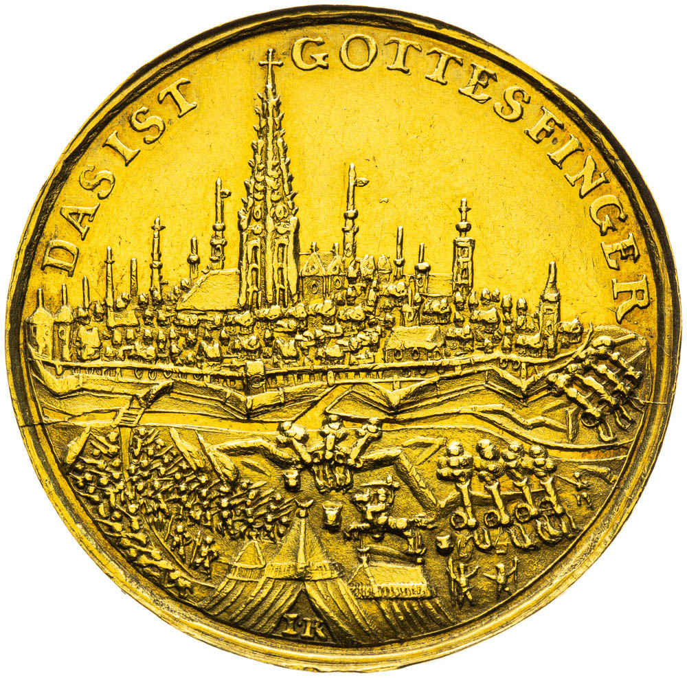 Gold medal 1683 (3 Ducats) - back