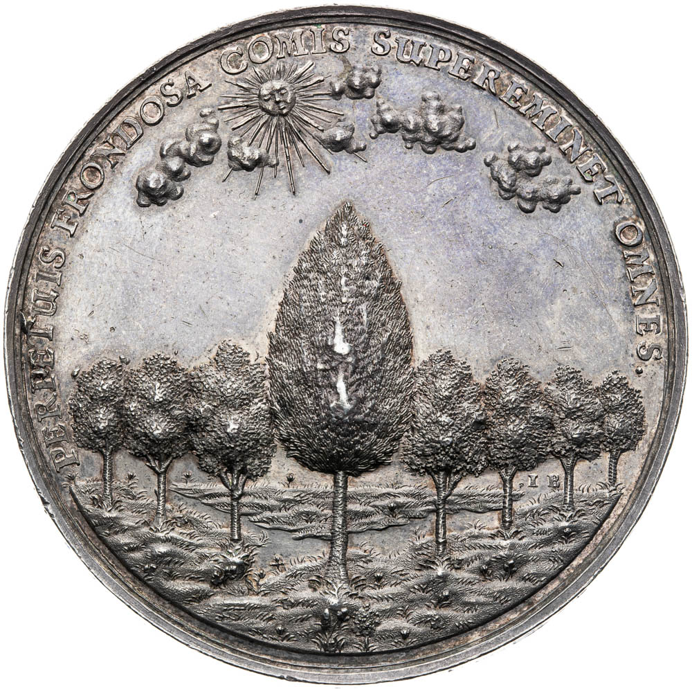 Silver medal (1685) - back