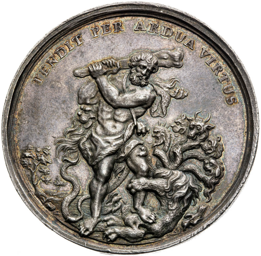 Silver medal (1705) - back