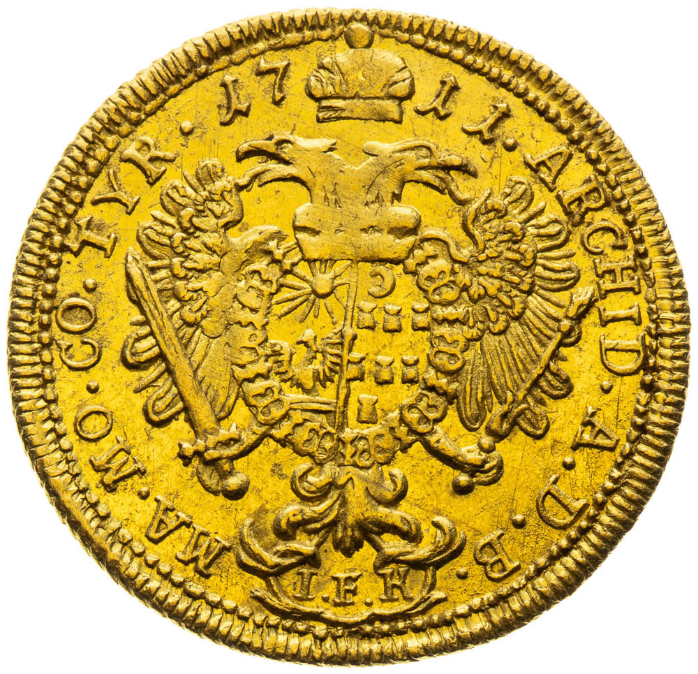 Ducat 1711 - back