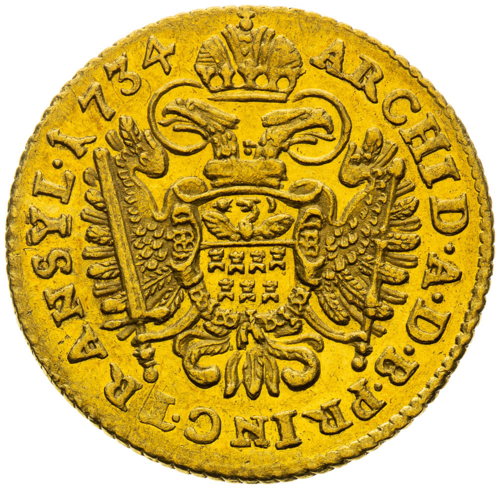 Ducat 1734 - back