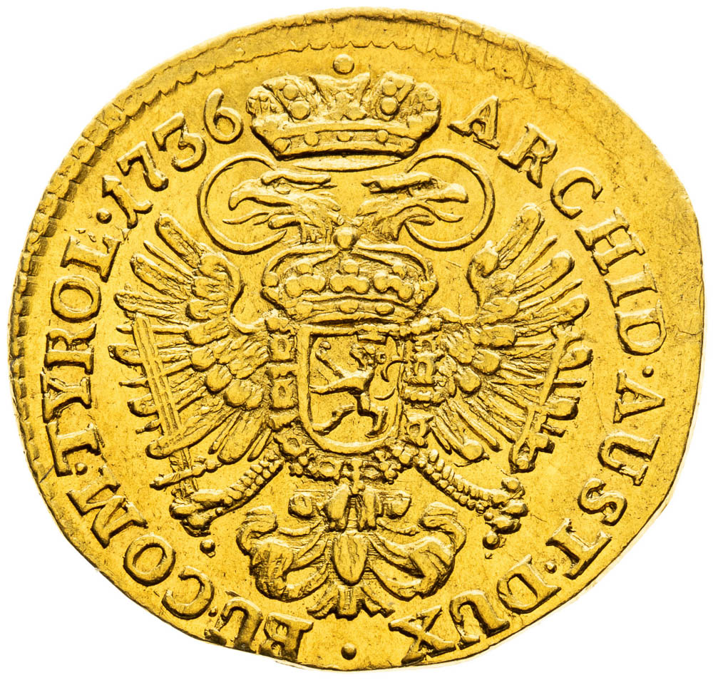 Ducat 1736 - back