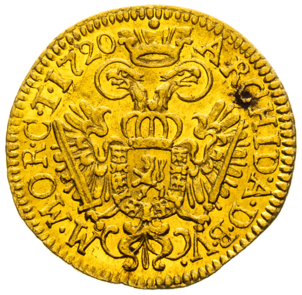 1/4 Ducat 1720 - back