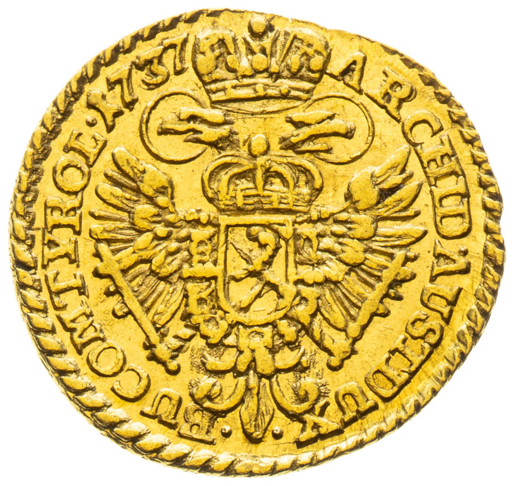 1/4 Ducat 1737 - back