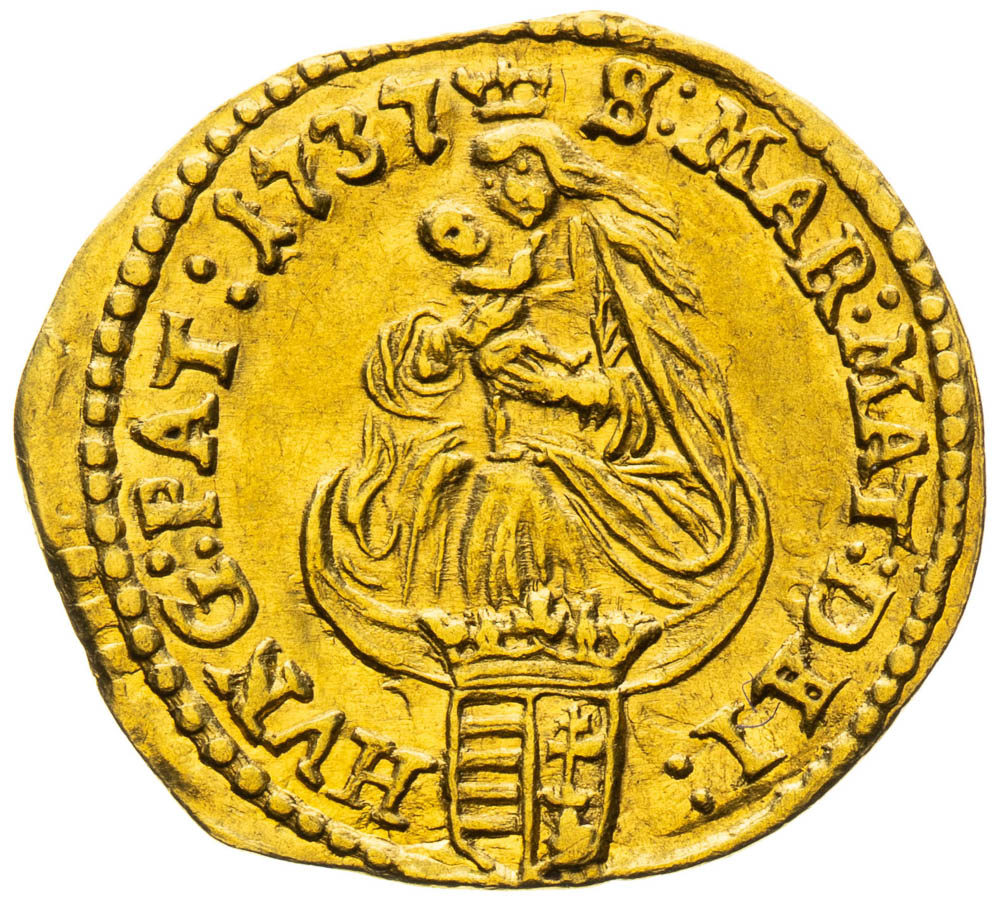 1/4 Ducat 1737 - back