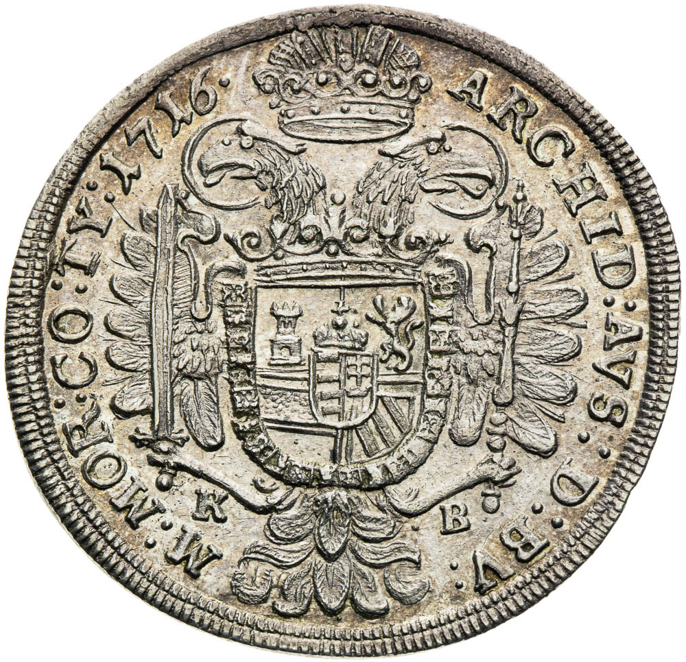 1/2 Thaler 1716 - back