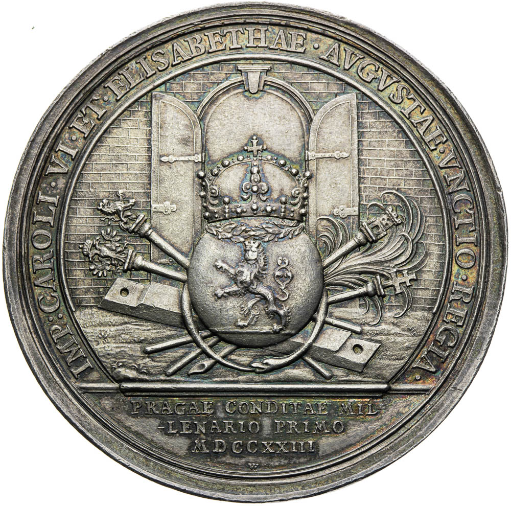 Silver medal 1723 - back