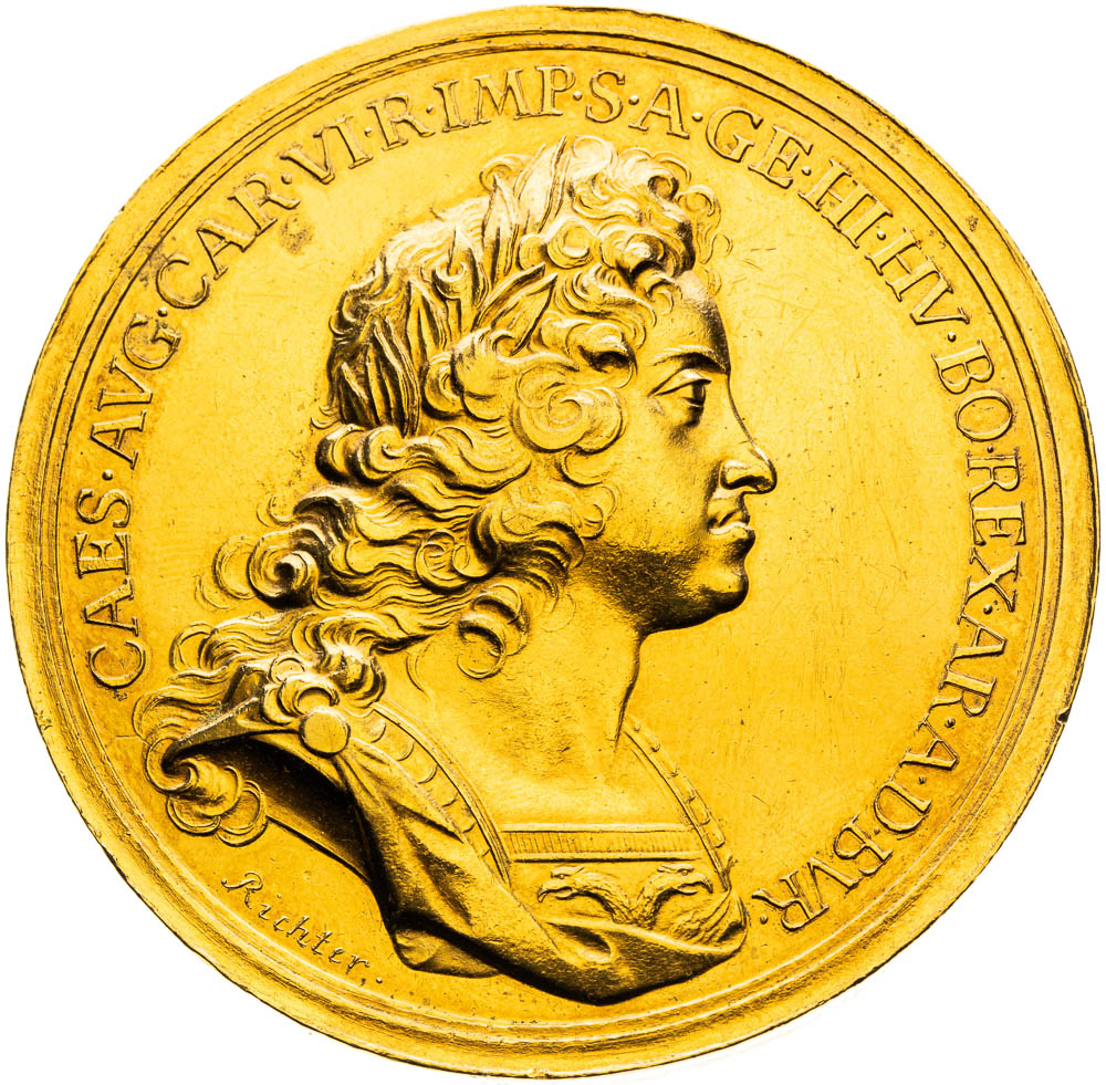 Silver medal (1708) - back