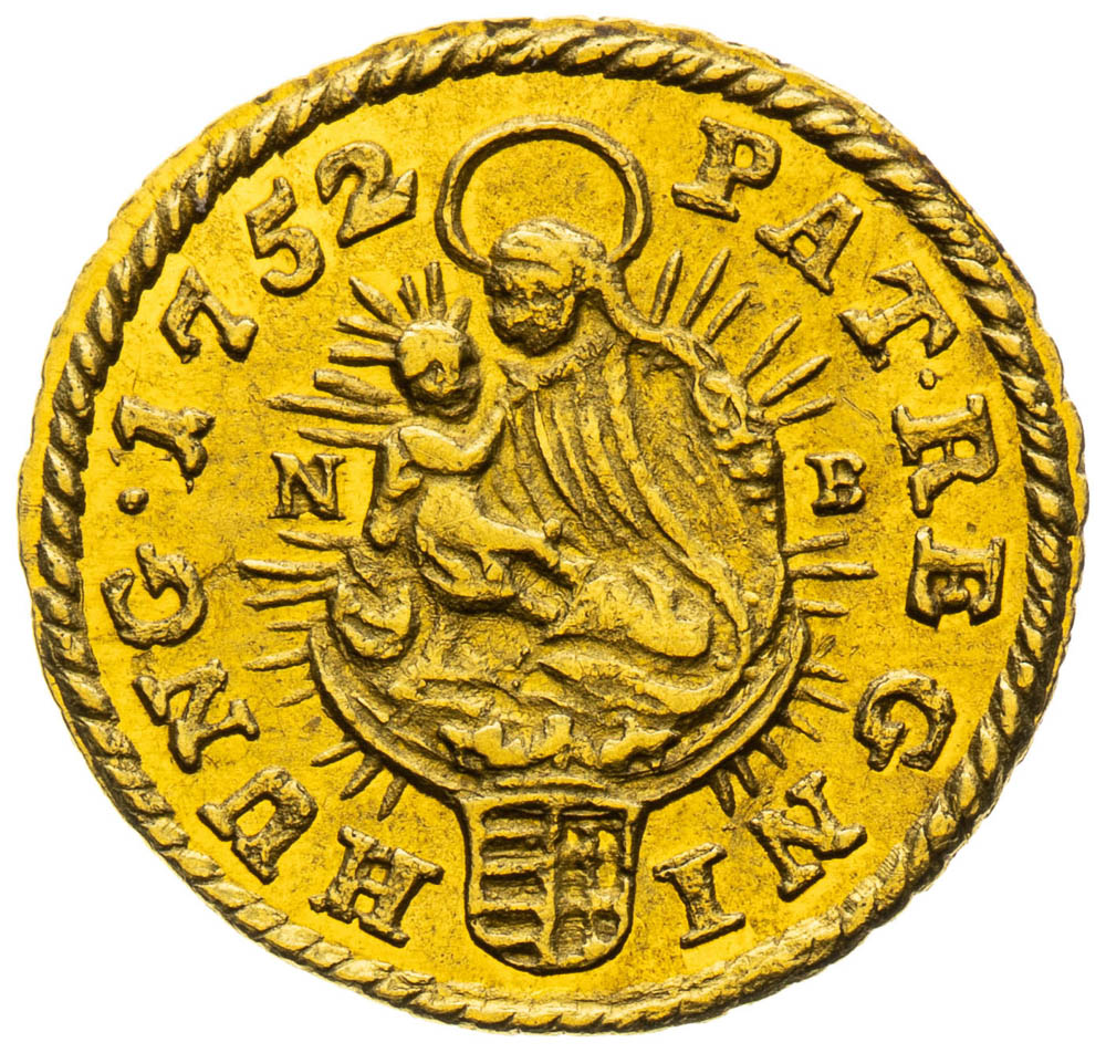 1/4 Ducat 1752 - back