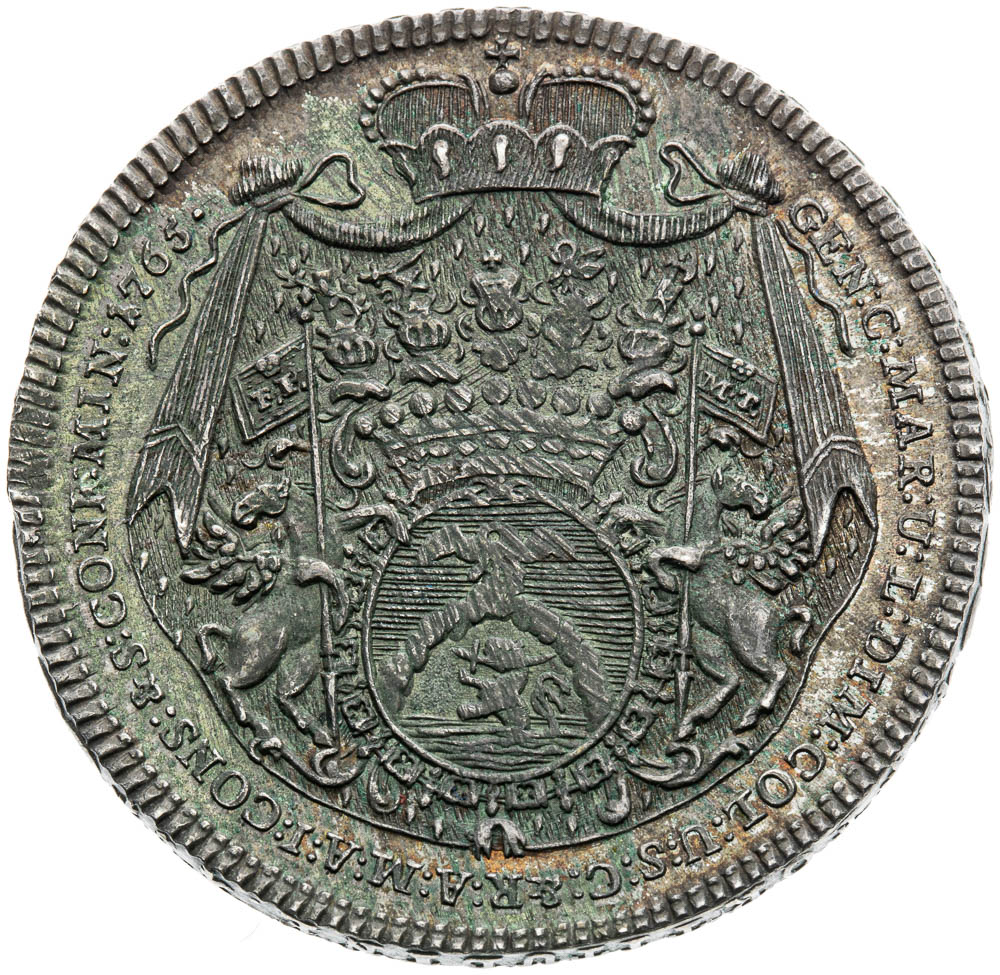 1/2 Thaler 1765 - back