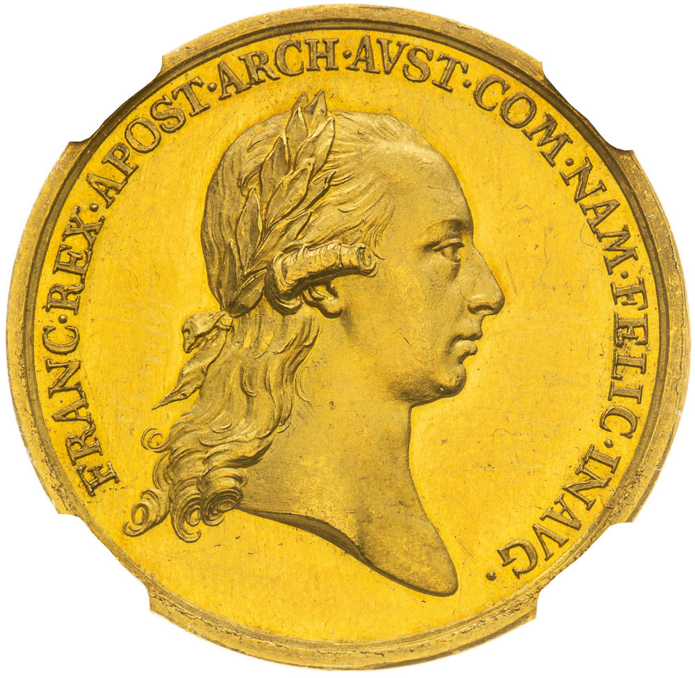 Gold medal 1792 - front