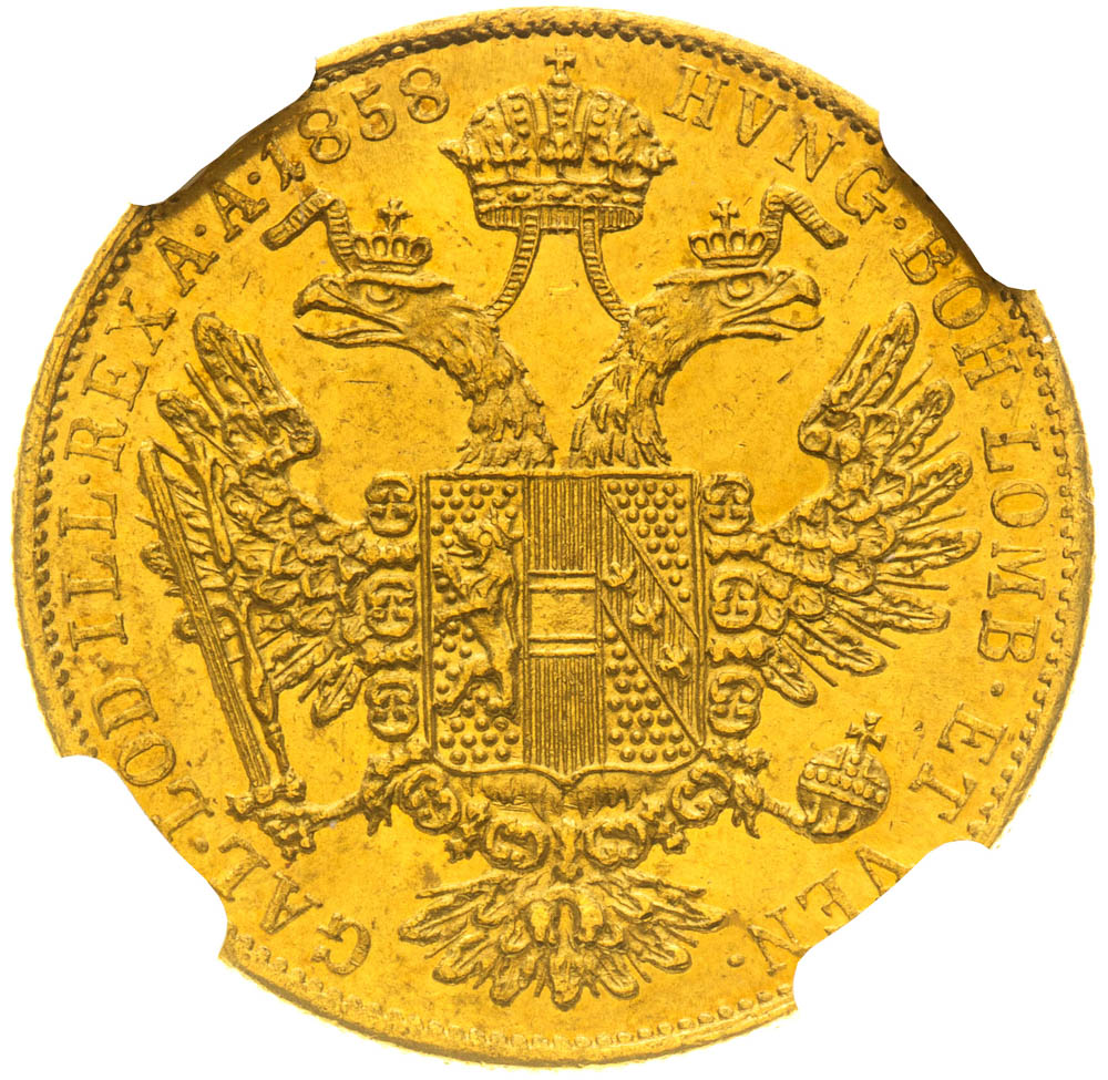 Ducat 1858 - back