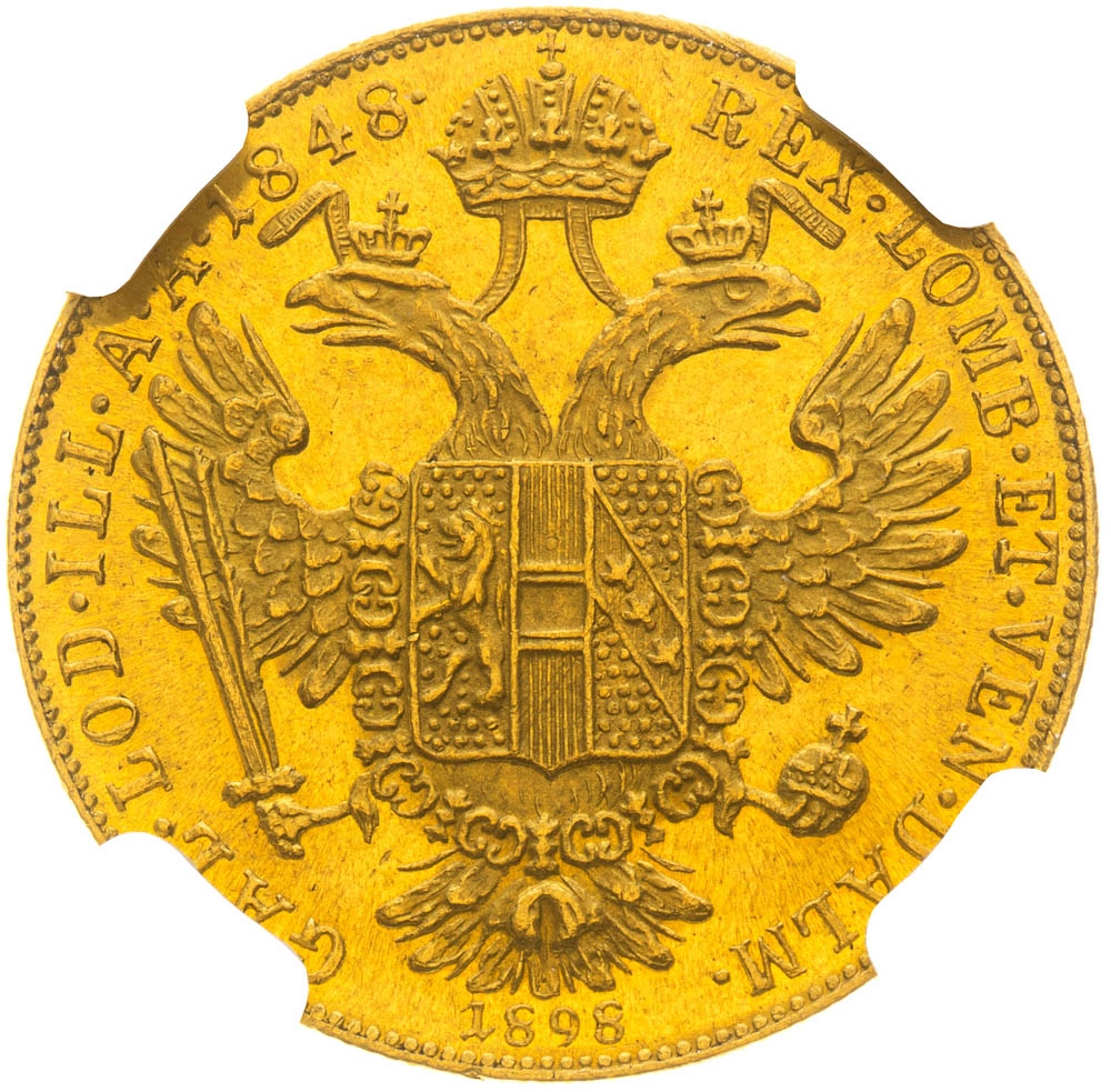 Ducat 1848/1898 - back