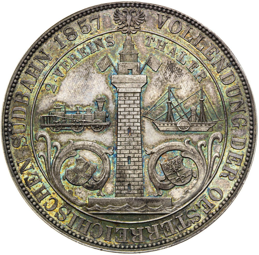 2 Thaler 1857 - back