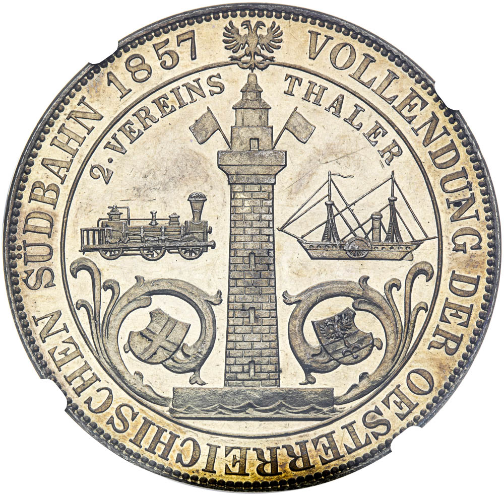 2 Thaler 1857 - back