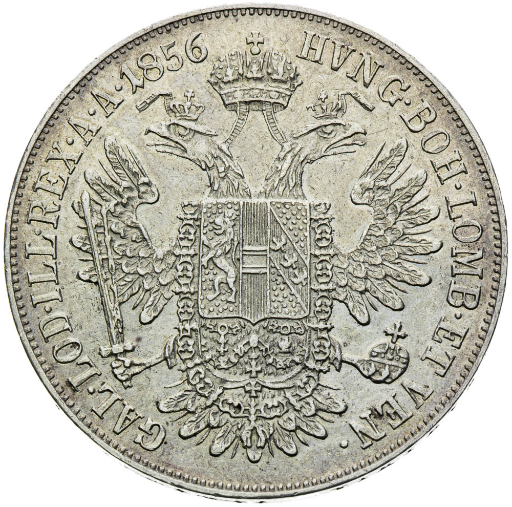Conventional Thaler 1856 - back