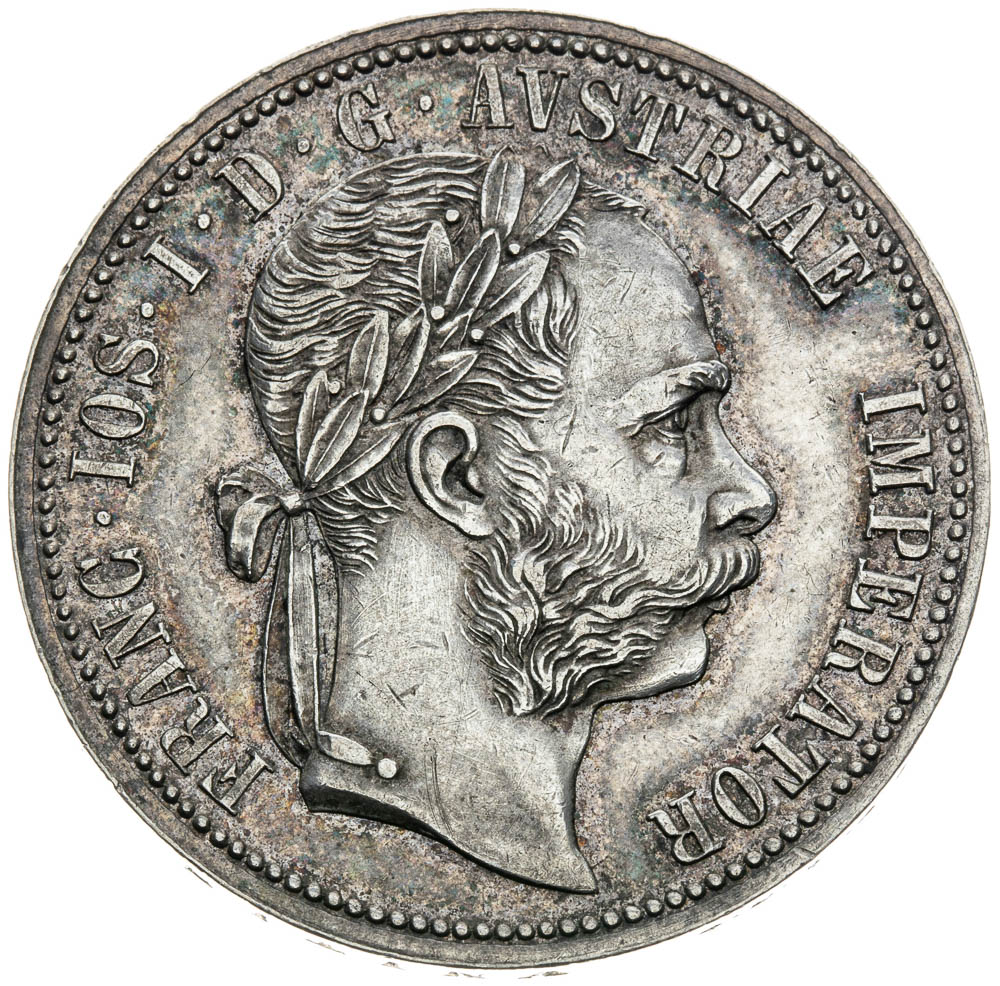 Pribram Gulden 1875 - front