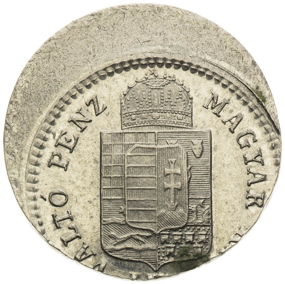 Kreuzer 1883 (error strike) - front