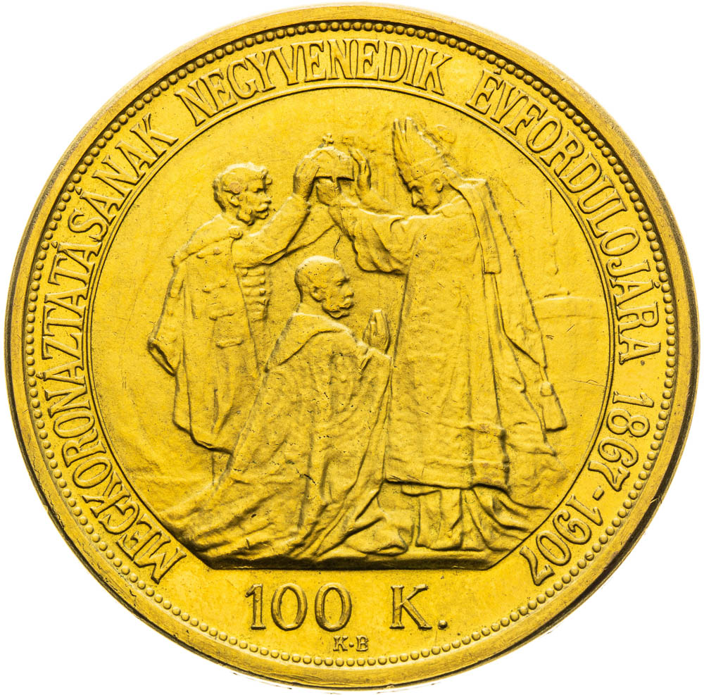 100 Corona 1907 (Restrike) - back