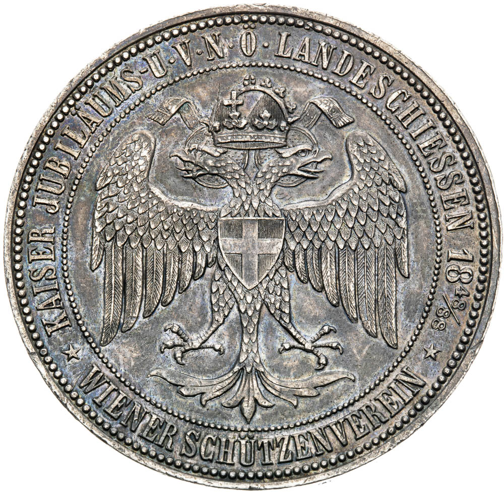 Silver Medal 1888 (2 Gulden) - back
