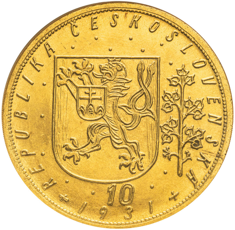 10 Ducats 1931 - back