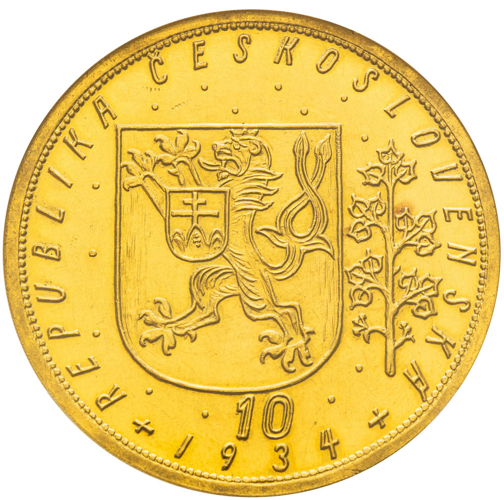 10 Ducats 1934 - back