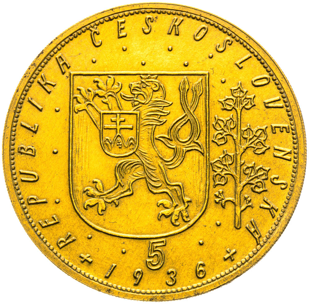 5 Ducats 1936 - back