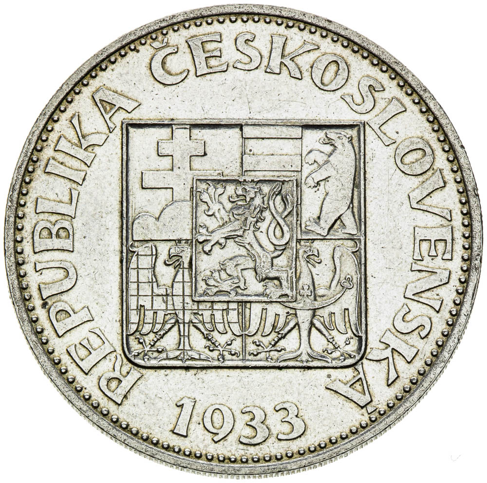 10 Koruna 1933 - back