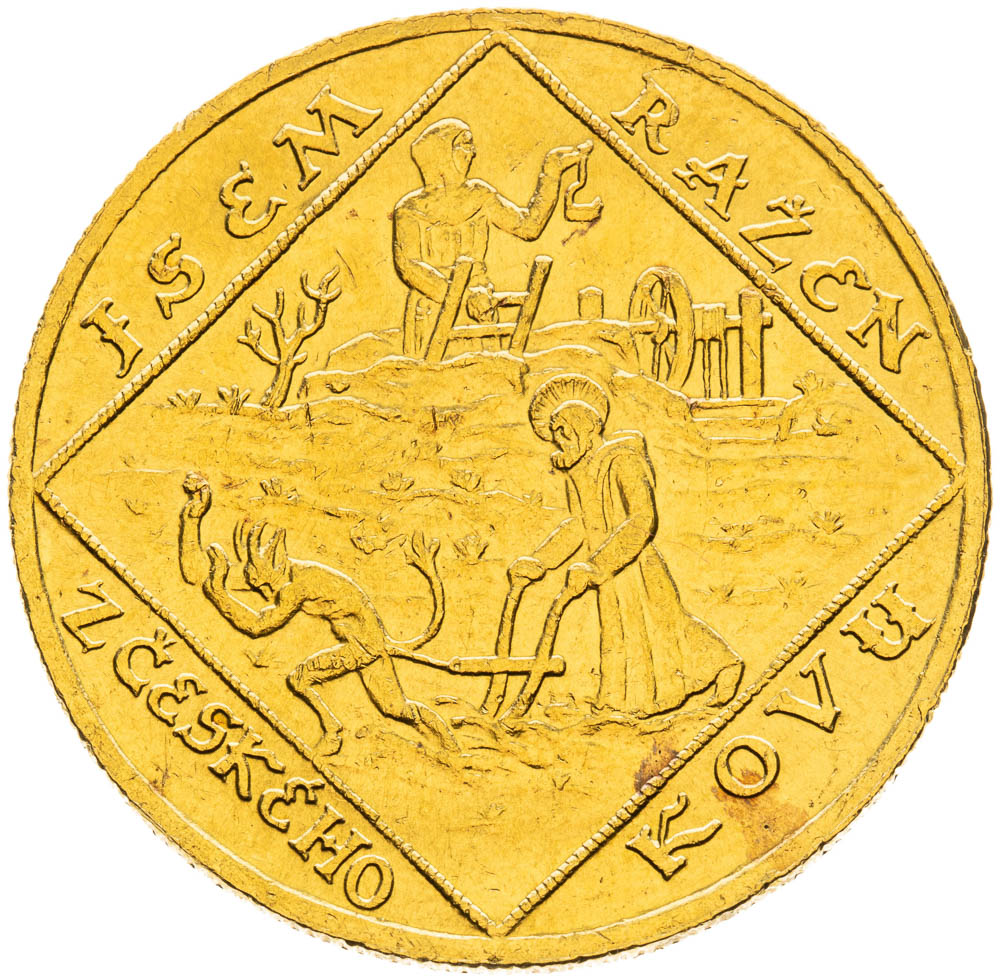 Gold medal 1928 (4 Ducats) - front