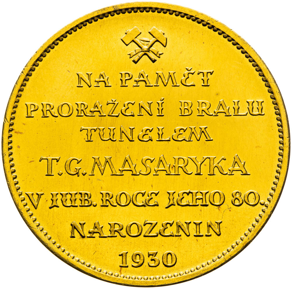 Gold medal 1930 - back
