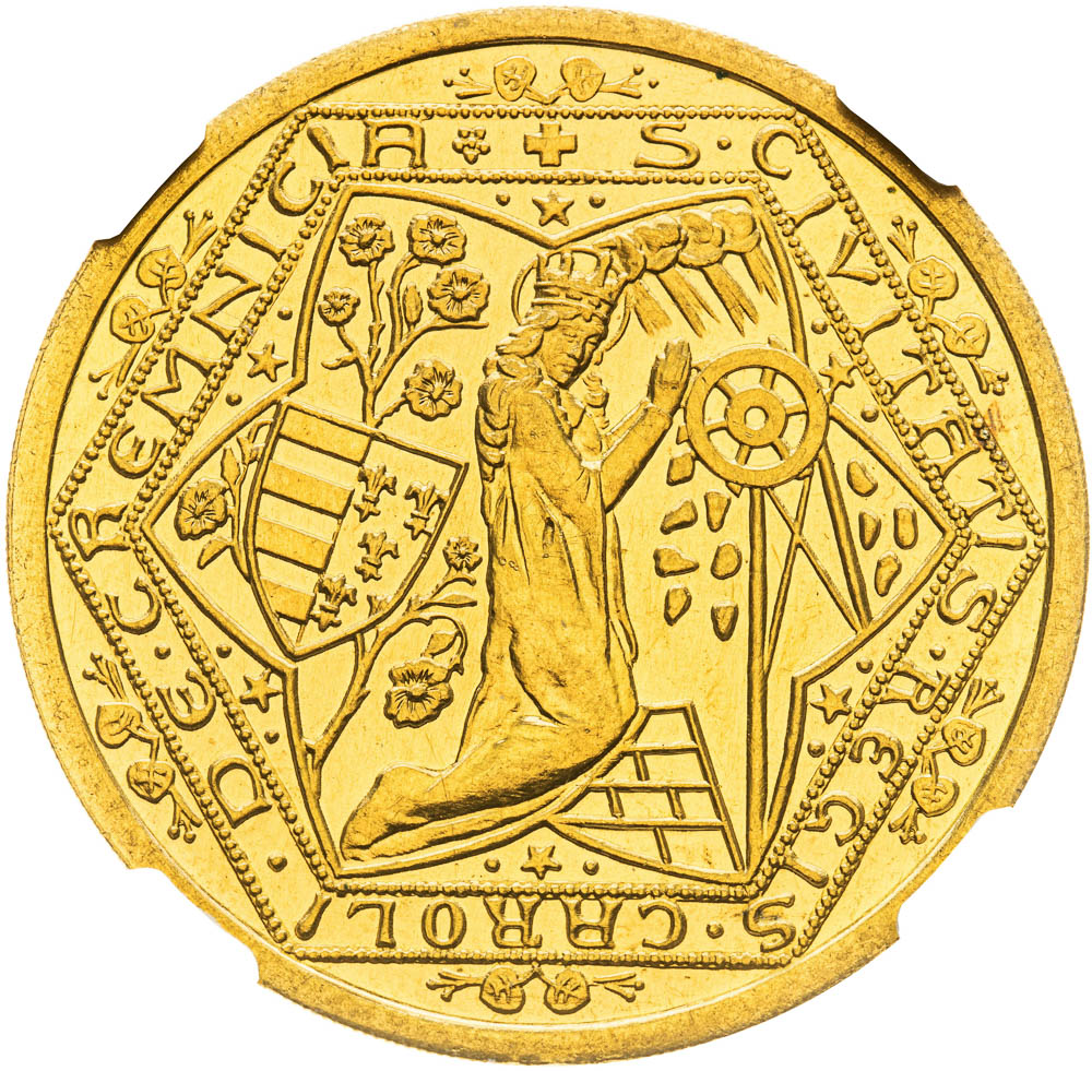 Gold Medal 1934 (5 Ducats) - front