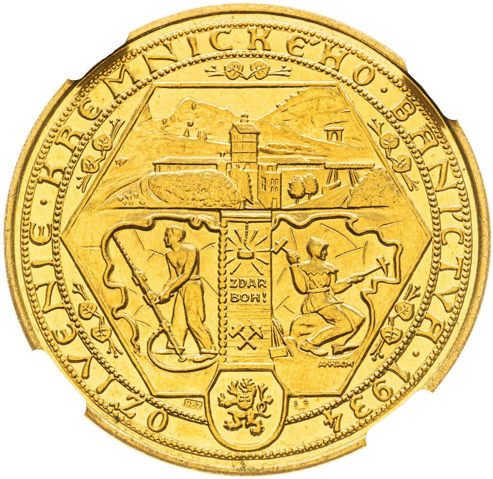 Gold Medal 1934 (5 Ducats) - back