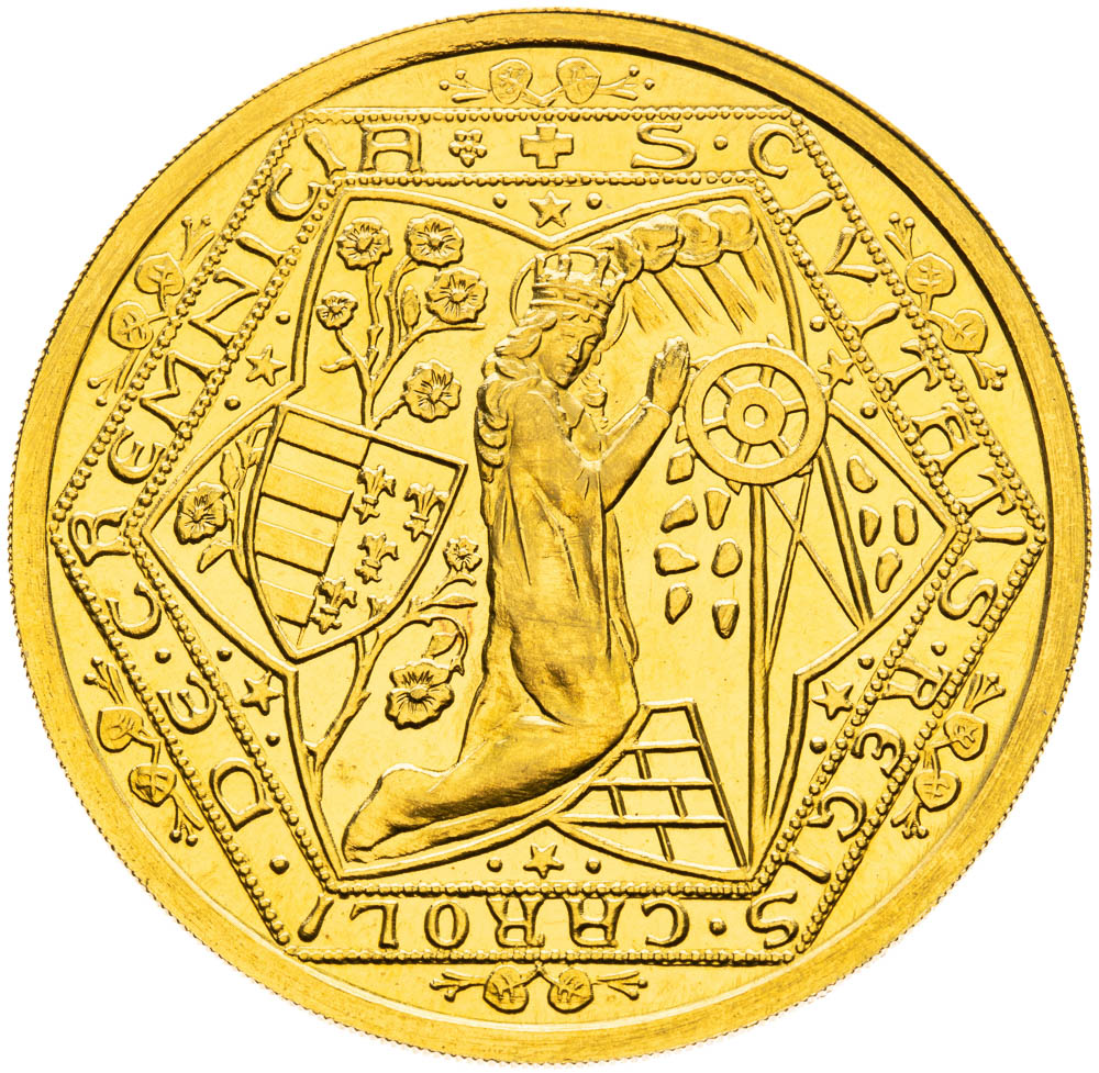 Gold Medal 1934 (5 Ducats) - front