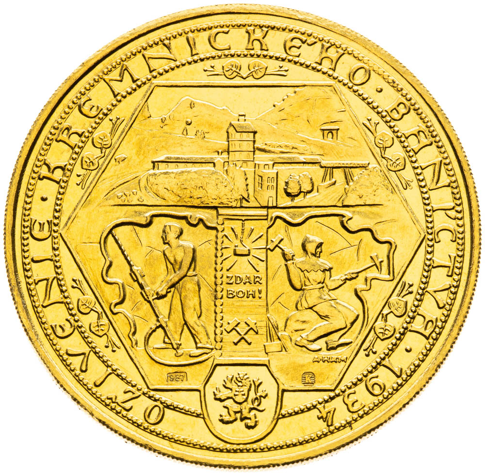 Gold Medal 1934 (5 Ducats) - back