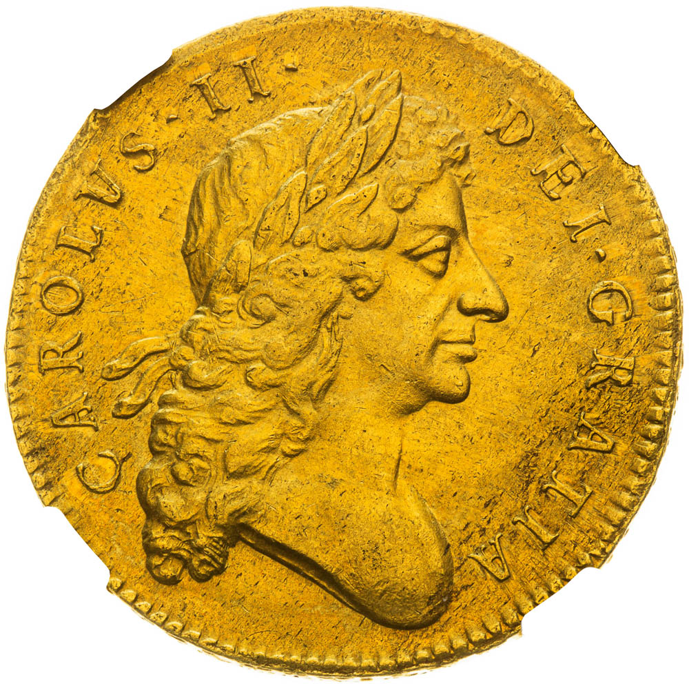 5 Guinea 1682 - front