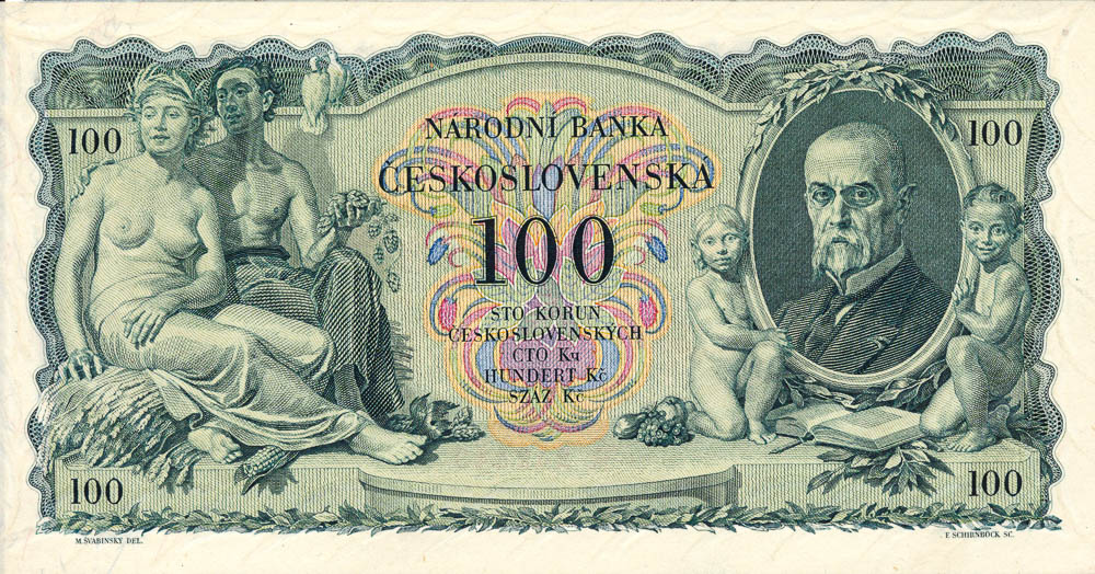 100 Koruna 1931 - back