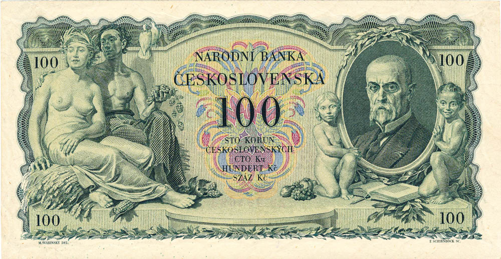 100 Koruna 1931/1939 - back