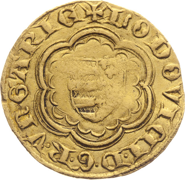 Dukát (1375 - 1382) - avers