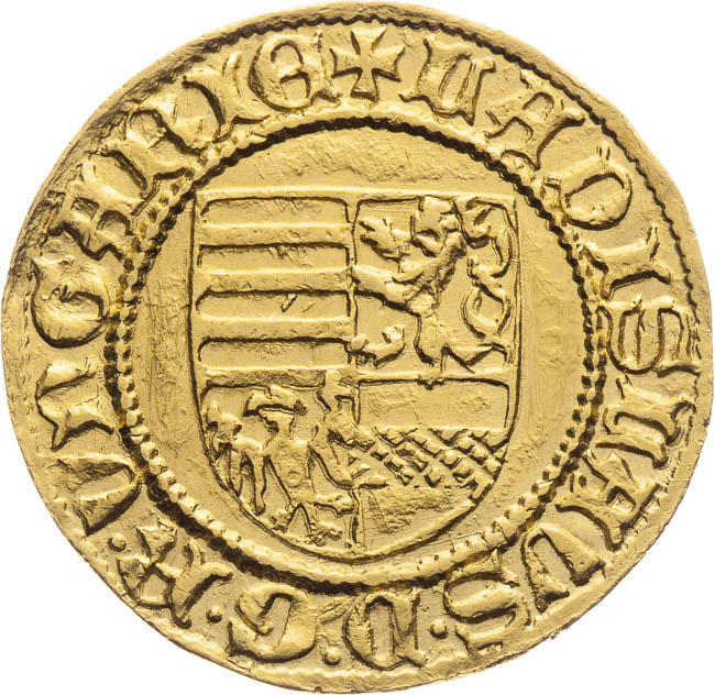 Dukát (1455) - avers