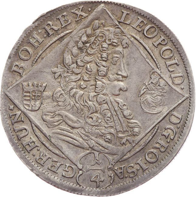 1/4 Taler 1698 - front
