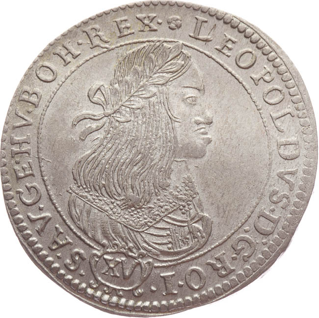 XV Kreuzer 1661 - front